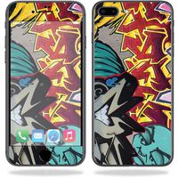 MightySkins Skin Compatible with Apple iPhone 8 Plus - Graffiti Wild Styles | Protective, Durable, and Unique Vinyl Decal wrap Cover | Easy to Apply, Remove, and Change Styles | Made in The USA