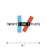 (TK-275) Twenty One Pilots - Waterproof Vinyl Sticker for Laptops Tablets Cars Motocycles Bicycle Skateboard Luggage Or Any Flat Surface (6")