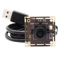 Mini USB Camera Module Board Full HD 1080P Webcamera with usb,Sony IMX322 Night Low Illumination Surveillance Pet Baby Web Cam,H.264,Home Nanny Web usb Security Cameras for Project Video Capture