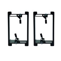 Single Gang Low Votage Wall Plate Mounting Bracket Device,Fly Tiger,for HDMI,Telphone and Network Wires,Coaxial,Speaker Cables,Black(2 Pack)