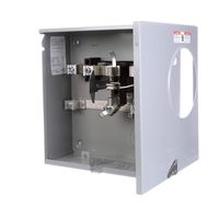 Siemens SUAS877-PPGP  Meter Socket with 5 Jaw, Ringless Cover, Horn Bypass, Underground Feed, Side Wired and 7/8 Barrel Lock, 200-Amp