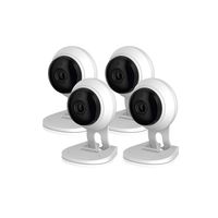 Samsung SNH-C6417BNW SmartCam HD Plus 1080p Full HD Wi-Fi Camera White (Renewed) ((4) Pack)