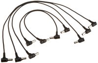 Silk Road 2.1mm Right Angle to same Barrel Cable DC Cable Assorted PACK (12inch x2, 20inch x3) for Power Supply