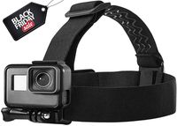 Topmener Head Strap Mount for GoPro Hero 8, 7, 6, 5, Black, Session, Hero 4, Black, Silver, Hero+ LCD, 3+, 3, DJI Osmo Action Cameras Adjustable Elastic Band