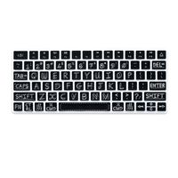 Masino Silicone Keyboard Cover Ultra Thin Protective Skin for US Layout Apple Magic Keyboard Without Numeric Keypad MLA22L/A (A1644) 2015 Released (for Magic Keybaord (MLA22L/A), A- Shadow)