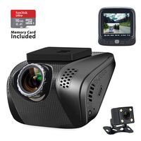 Dash Cam, Acumen 1080P Car Camera FHD Driving Recorder Vehicle Camera with Wide Angle WDR Sony Sensor G-Sensor Motion Detection Parking Monitor Loop Recording 16GB Card (Front and Rear Cam)