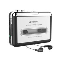 2019 Updated Cassette to MP3 Converter USB Cassette Player from Tapes to MP3 Converter for Laptop, PC and Mac Headphones Window iOS Convert Walkman Cassettes to Digital Format