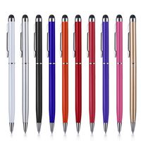 Besgoods 10-Pack Colors 2 in 1 Slim Capacitive Touch Screen Stylus & Ballpoint Pens Compatible for iPad, iPhone, Tablet, Android, Samsung s7 S8 S9 Plus, HTC and More