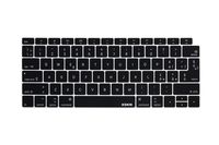 XSKN Italian Language Keyboard Cover Compatible New MacBook Air 13" 13.3-inch with Touch ID Retina Display (A1932, 2018 Release) Soft-Touch Ultra Slim Silicone Protective Skin US&EU Version (Black)