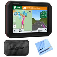 Garmin dezlCam 785 LMT-S GPS Truck Navigator with Built-in Dash Cam (010-01856-00) with Accessories Bundle Includes, Hard EVA Case with Zipper, 7-inch and 1 Piece Micro Fiber Cloth