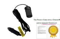 UPBRIGHT New 12V Car Adapter Extension Cord with Cigarette Lighter Plug for RoadPro RP-203EC/Peak and Peak PKC0JX Auto Vehicle Boat RV Camper Power Supply Cord Cable Charger PSU
