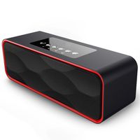 Portable Travel Wireless Bluetooth Speaker,XPLUS Stereo Strong Enhanced Bass Speaker,FM Radio,MP3 Player,Hands-Free Calling Built-in Mic,AUX Line-in Works with iPhone,iPad,Samsung and More(Black)