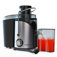 Homgeek Juicer Machines，Centrifugal Juicer with 3'' Wide Mouth, Dual Speed Juicer Extractor with Anti-Shake Design, Easy to Clean, BPA-FREE