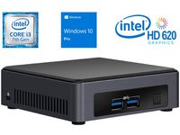 Intel NUC NUC7i3DNKE Mini PC/HTPC, Intel Dual-Core i3-7100U 2.4GHz, 4GB DDR4, 120GB NVMe SSD, 4k Support, Dual Monitor Capable, WiFi, Bluetooth, Windows 10 Professional 64Bit