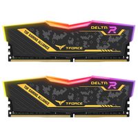 TEAMGROUP T-Force Delta TUF DDR4 16GB (2x8GB) 2666MHz (PC4-21300) CL18 Desktop Memory Module ram - TF9D416G2666HC18HDC01 - （TUF Alliance RGB module）
