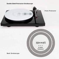 Double Sided Stroboscope and Protractor Alignment Mat | Align Your Cartridge and Measure Turntable Speed by Hudson Hi-Fi