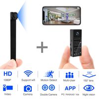 Mini Spy Camera 1080P WiFi Hidden Video Camera Wireless Covert Security Cameras 150° Wide Angle Nanny Cam with DIY Interchangeable Lens/Night Vision/Motion Activated for Home Surveillance(New Version)