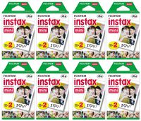 Fujifilm Instax Mini Instant Film (8 Twin Packs, 160 Total Pictures) for Instax Cameras