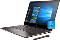 2019 HP Spectre 2-in-1 15.6" 4K UHD Touch-Screen Laptop- GEM Cut, Quad-core Intel i7, 16GB DDR4, 1TB PCI-e SSD, NVIDIA 2GB MX150, Thunderbolt, Bang & Olufsen Audio, Stylus, Windows 10, Dark Ash Silver