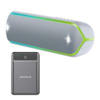 Sony XB32 Extra Bass Portable Bluetooth Speaker (Grey) with Ultra Portable 5,000 mAh Battery Pack (2 Items)