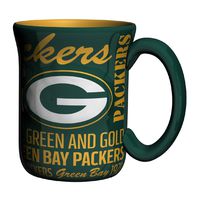 NFL Green Bay Packers Sculpted Spirit Mug, 17-ounce, Green