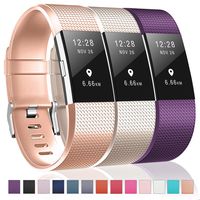 Humenn Bands Compatible with Fitbit Charge 2, 3 Pack Classic & Special Edition Replacement Bands for Fitbit Charge 2, Women Men