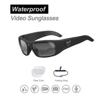 OHO sunshine Waterproof Video Sunglasses, 1080P HD Outdoor Sports Action Camera with 32GB Built-in Memory and Polarized UV400 Protection Safety Lenses,Unisex Sport Design