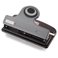 Officemate Contemporary 3-Hole Eco-Punch, 30-Sheet Capacity, Recycled,Black/Gray/Green (90133)