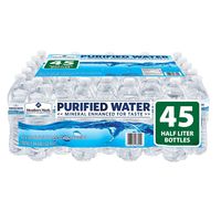 Member's Mark Purified Bottled Water (Pack of 45) 16.9 Fl Oz, 760.5 Fluid Ounce
