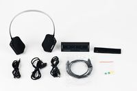 VOXOA XTV200 Bluetooth Wireless Low Latency TV System 2nd Gen, No Lip Sync/Echo, Good for All HDTV Sets with Digital Audio/Headphones Jack