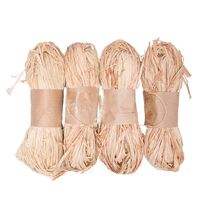 Tosnail 7 Ounce Natural Raffia Bundle - Great for Gift Wrap, Box Filler