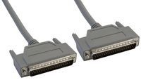 Amphenol CS-DSDMDB37MM-050 37-Pin DB37 Deluxe D-Sub Cable, Shielded, Male/Male, 50', Gray