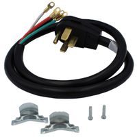Supplying Demand 4 Wire Range Oven Cord 40-AMP 250 Volts Compatible With GE, Whirlpool, LG, Samsung, Frigidaire (4 Feet)
