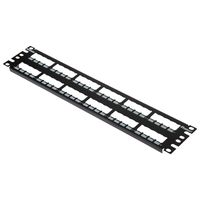 Panduit CP48BLY 48-Port Flat Patch Panel, Black