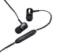 Altec Lansing MZX148 Bluetooth Metal Earphones with 30 Foot Wireless Range, Up to 5 Hours of Battery Life, Built-in Microphone and Voice Assistant (Black)