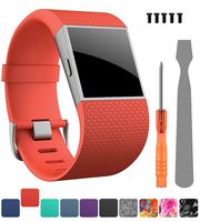 CreateGreat Compatible Fitbit Surge Replacement for Band Strap for Fitbit Surge Watch Fitness Tracker Original Wrist Band Accessories Small&Large