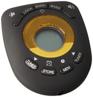 JENSEN Digital AM/FM Stereo Armband Clock Radio Headphone (JENSAB55B), Black, One Size