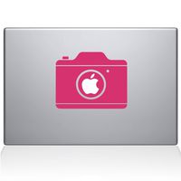 The Decal Guru 2084-MAC-12M-BG Simple Camera Decal Vinyl Sticker, 12" MacBook, Pink