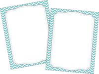 Barker Creek Computer Paper 2 Pack (100 sheets)- Turquoise Chevron (BC3623)