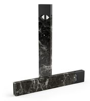Marble Skin-kit for The Pax JUUL (JuulLabs) Vaping Device (Skin Only) - Black Scratched Marble