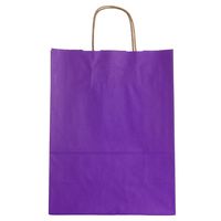 Jillson Roberts Large Recycled Kraft Bags Available in 6 Colors, Purple, 12-Count