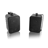 Wireless Speakers, Waterproof Bluetooth Dual TWS Speakers, Waterproof Indoor/Patio /Deck/Pool, Portable/In-Wall Speaker, Black, Pair