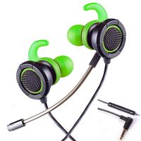 HERMEPER Headphones A16 with 3.5mm 4pole Plug fits for PS4, PC, Xbox one, Mobile Phone, iPad and Table PC(Green)