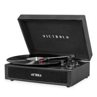 Victrola Parker Bluetooth Suitcase Record Player with 3-Speed Turntable