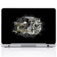 Meffort Inc 11.6 12 Inch Laptop Notebook Skin Sticker Cover Art Decal (Free Wrist pad) - Tiger and Dragon