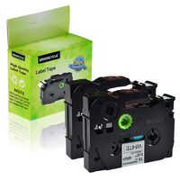 GREENCYCLE 2 PK Black on White Label Tape Compatible for Brother TZ 231 TZe 231 P-Touch 26.2ft