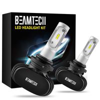 BEAMTECH 9006 LED Headlight Bulb, 50W 6500K 8000Lumens Extremely Brigh HB4 CSP Chips Conversion Kit