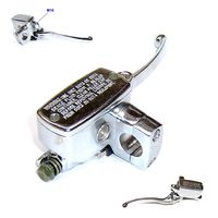 HYDRAULIC BRAKE MASTER CYLINDER *RIGHT* FOR RETRO TYPE CHINESE SCOOTER WITH LEVER AND M10 MIRROR HOLDER GY6 4 STROKE SCOOTER ZNEN LANCE BMS TNG BENZHOU BELLO .....