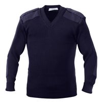 Rothco Acrylic V-Neck Sweater, Navy, X-Large