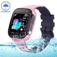 Kids Smartwatch Waterproof with GPS Tracker, Smart Watch Phone Compatible Ios Android for Children 3-12 Girls Boys SOS Call Remote Camera Two way call Touch screen Games Christmas Birthday Holiday Gif